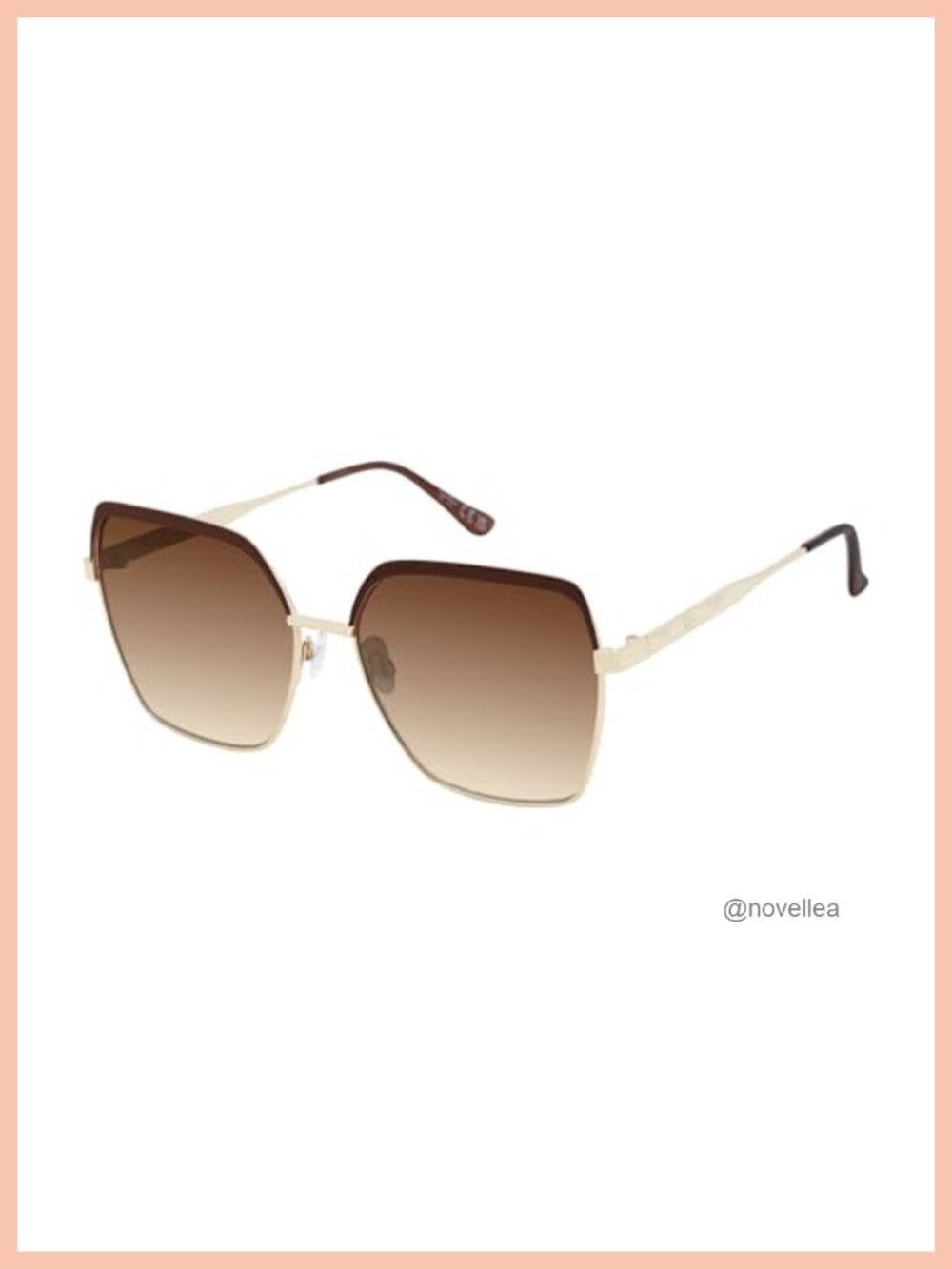 Oversized Square Sunglasses Lightweight Polycarbonate Lenses UV Protection